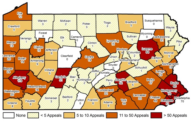 Local Appeals by County - 2016 Annual Report